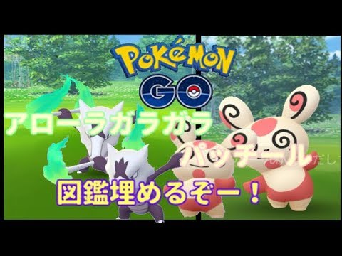 【ポケモンGO】アローラガラガラ＆パッチールゲットして図鑑埋め！【PokemonGO】