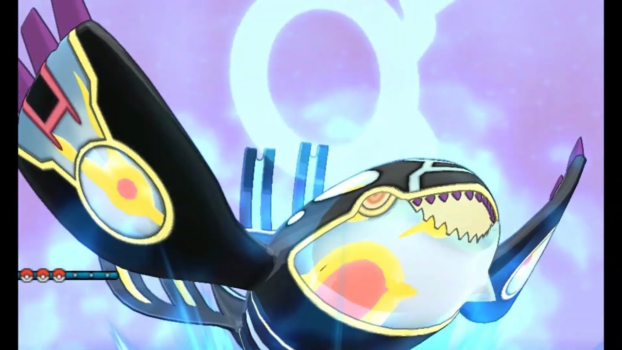 【ポケモンUSUM】ゲンシカイオーガ+ゲンシグラードン+メガレックウザ　演出+専用技【エミュレーター】