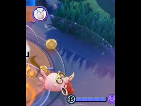 1点の攻防の中転がっちゃうプクリンさん【ポケモンユナイト】