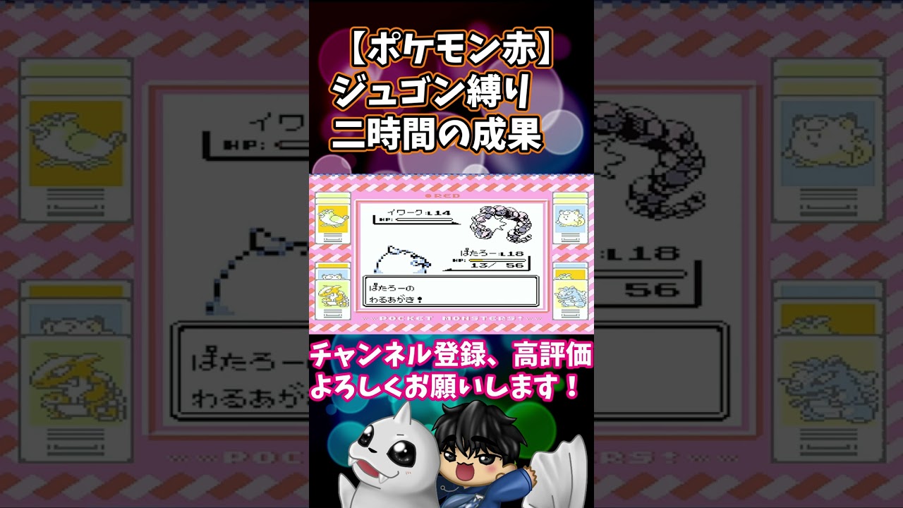 【ポケモン赤】ずつきしか使えないパウワウVSイワークさん【続きは概要欄で】