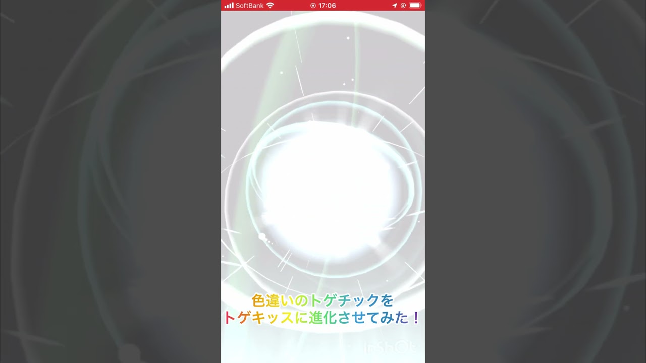 色違いのトゲチックをトゲキッスに進化させてみた！ #ポケモンgo  #pokemongo #色違い #shorts