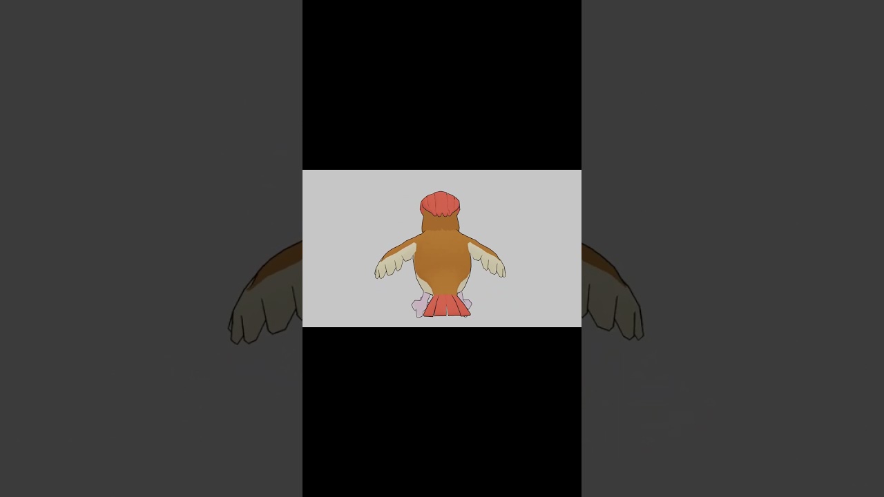 ポケモン　ピジョットへ進化　モデリング