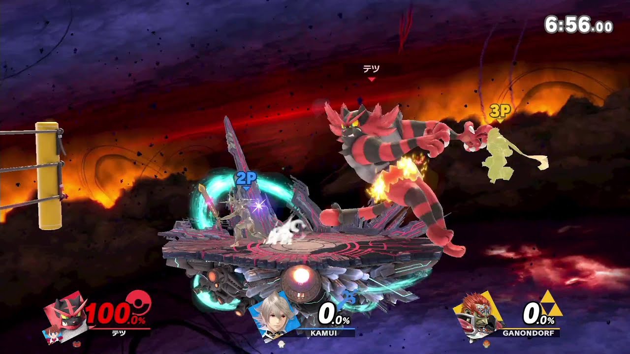 ガオガエンの横Bで投げられてるやつに攻撃を当てたら助けられる説【スマブラSP】