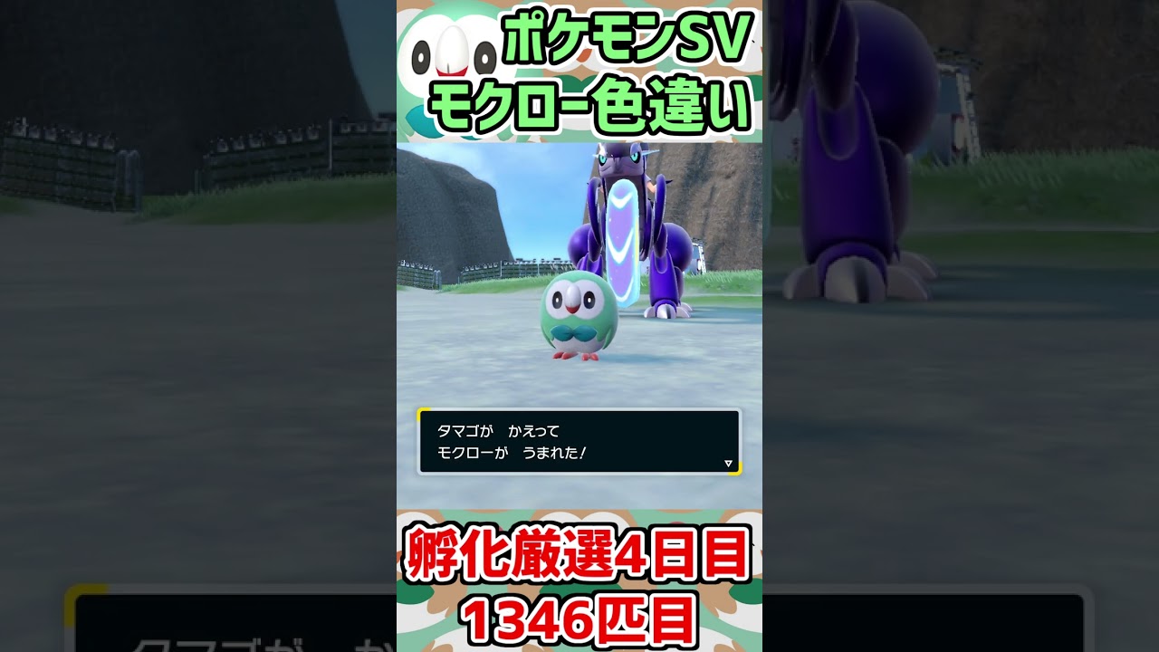 色違いモクローが『2匹』出てきた瞬間【ポケモンSV】#shorts
