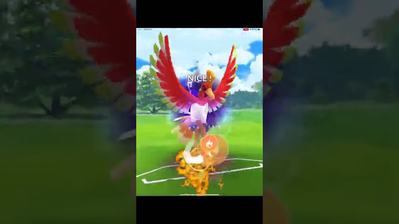 最強のシャドウAPEXホウオウの”せいなるほのお”がヤバかった・・！？＃ポケモンGO＃シャドウAPEX#shorts