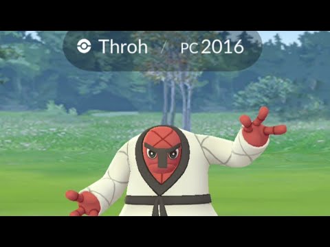 CATCHING POKEMON GO THROH | ナゲキ Nageki | 投摔鬼 | 던지미 | นาเกคิ | JUDOKRAK