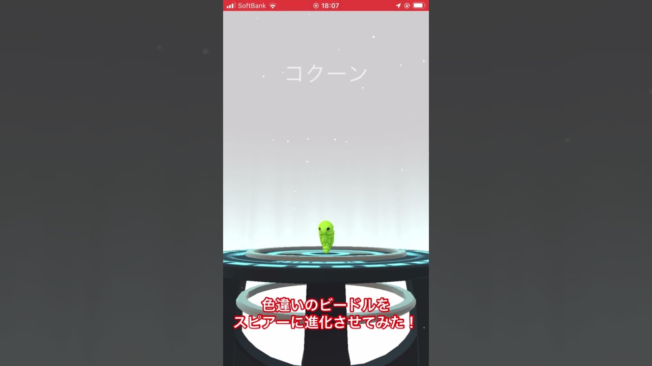 色違いのビードルをスピアーに進化させてみた！　#ポケモンGO #色違い