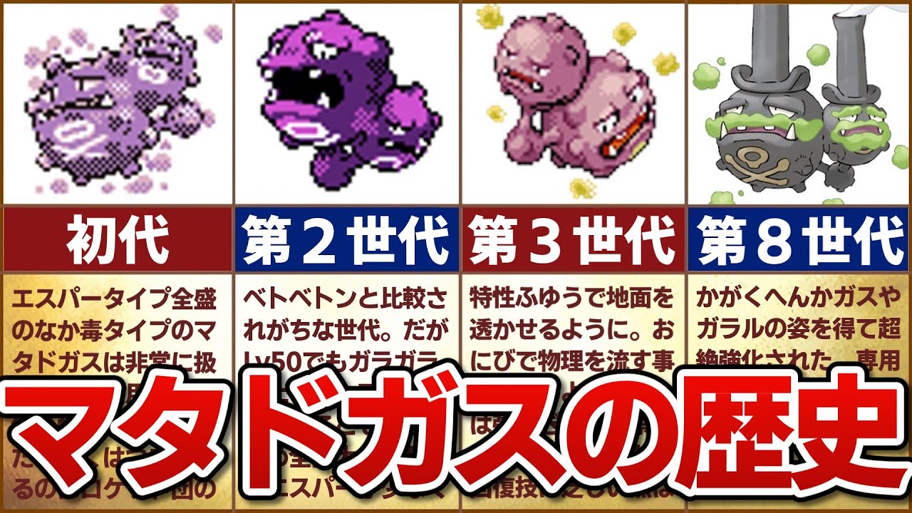 【コジロウの相棒】対戦環境におけるマタドガスの歴史