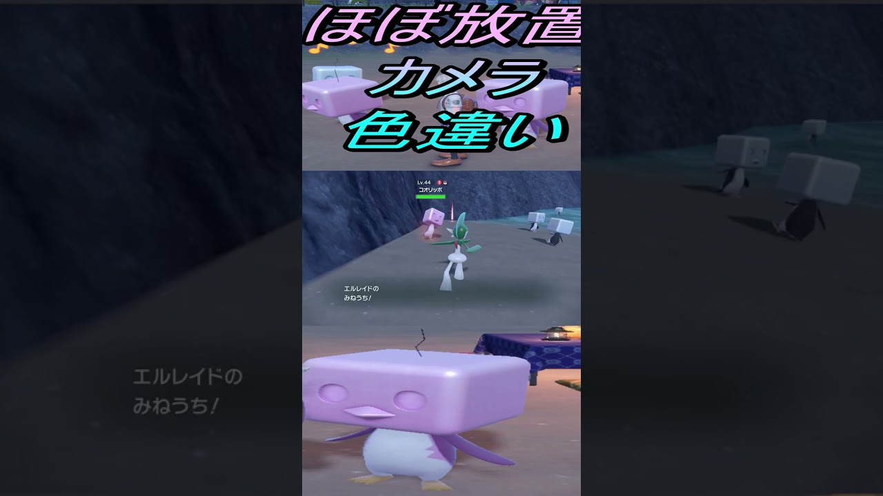 ほぼ放置カメラ色違いピンクの可愛いコオリッポ入手【ポケットモンスタースカーレット・バイオレットSV】#shorts