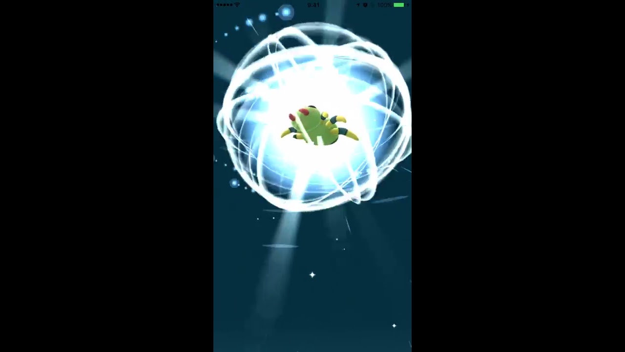 【ポケモンGO】金銀　進化動画　イトマル→アリアドス