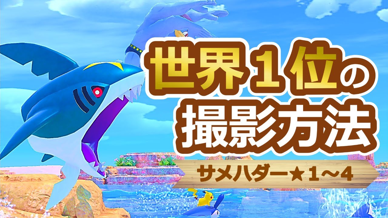 【Newポケモンスナップ】サメハダー星１~星４ ハイスコア撮影方法【高得点/攻略】