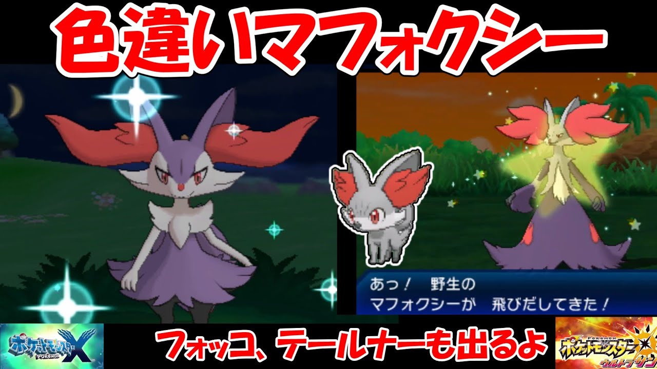 【3DS】色違いフォッコ、テールナー、マフォクシー【野生色厳選（フレンドサファリ,島スキャン）,国際孵化】ゆっくり実況