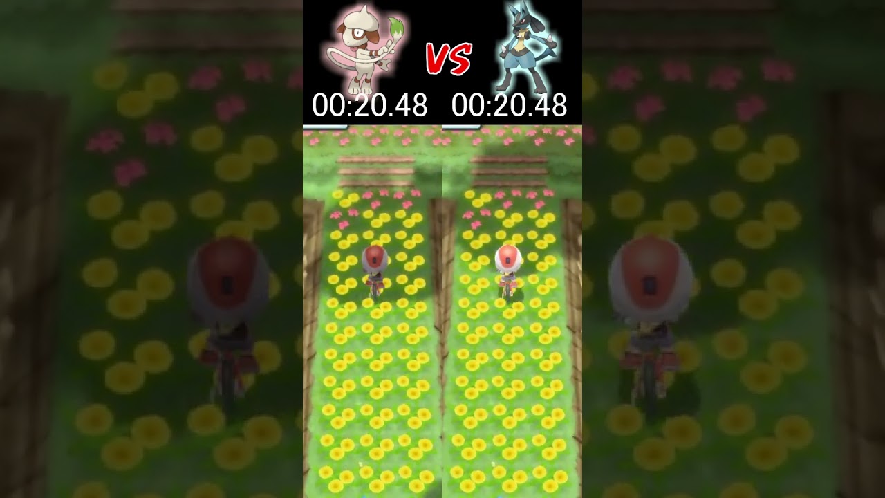 ルカリオ VS ドーブル 速いのはどっち？【ポケモンBDSP】#shorts