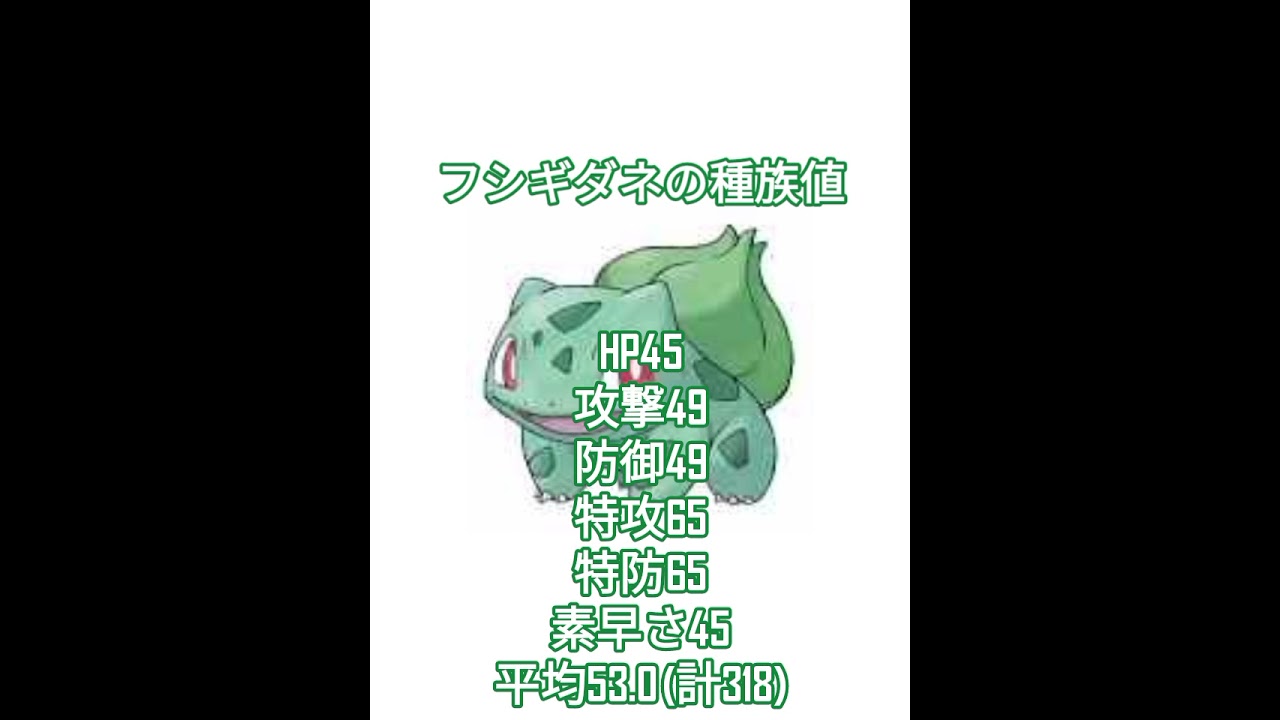 【ポケモン剣盾】フシギダネの種族値を紹介！