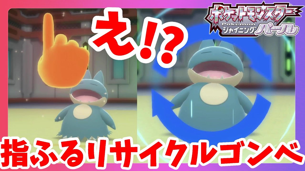 指をふるリサイクルゴンベが怖すぎｗｗ特殊なおもしろいポケモンいっぱい！【ダイパリメイク】ポケモンブリリアントダイヤモンドシャイニングパール