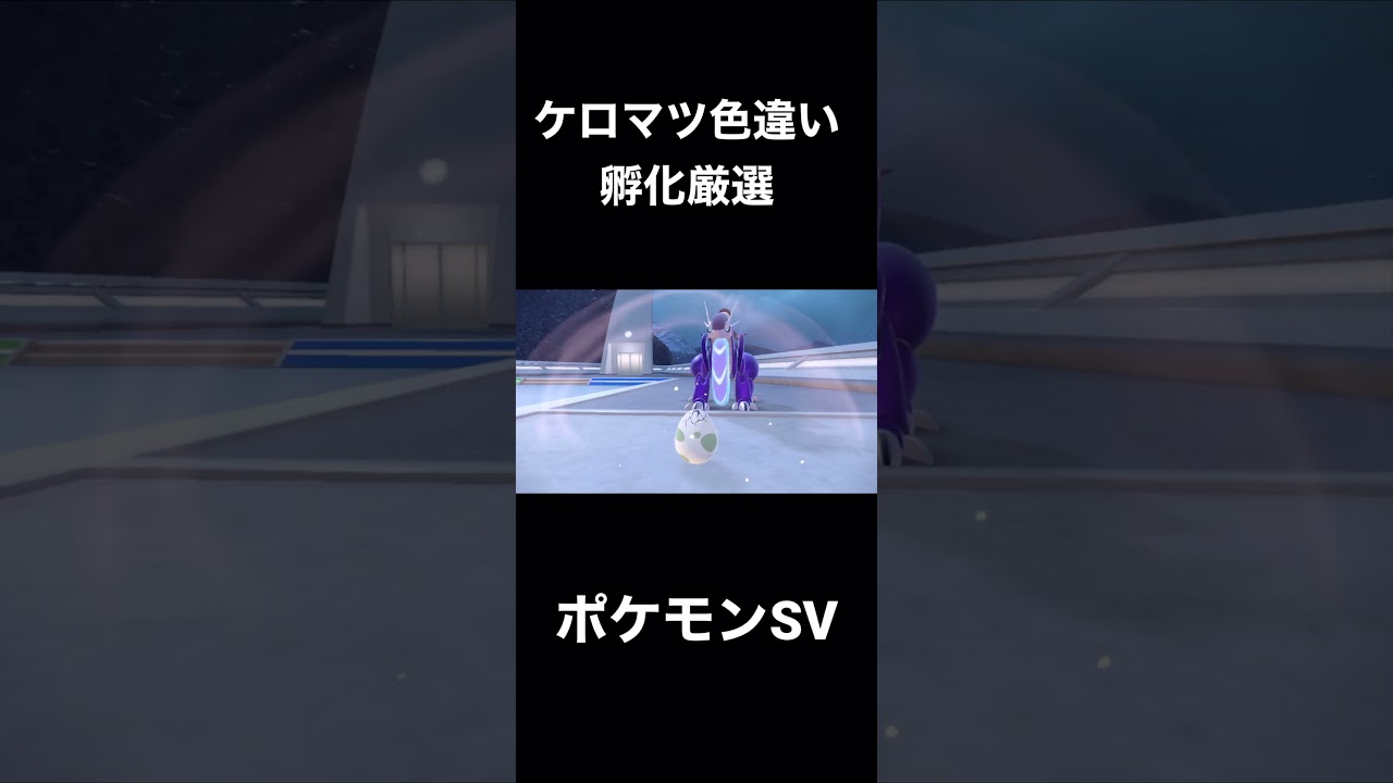 【ポケモンSV】ケロマツ色違い孵化厳選