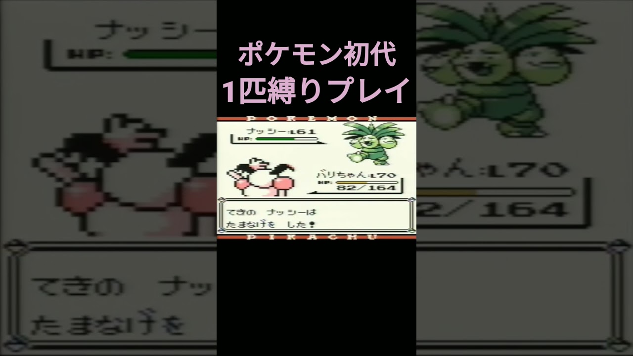 【ポケモン初代】ポケモン初代バリヤード1匹縛りプレイ!!【縛りプレイ】#ポケモン初代 #縛りプレイ #ゲーム実況 #バリヤード