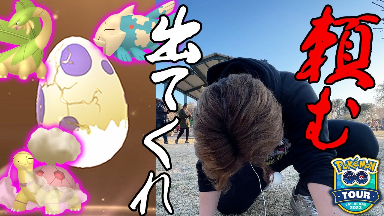 奇跡が起きた!!!!アメリカで地域限定色違い狙いでひたすら10たま割った結果…!!!!!【ポケモンGO】