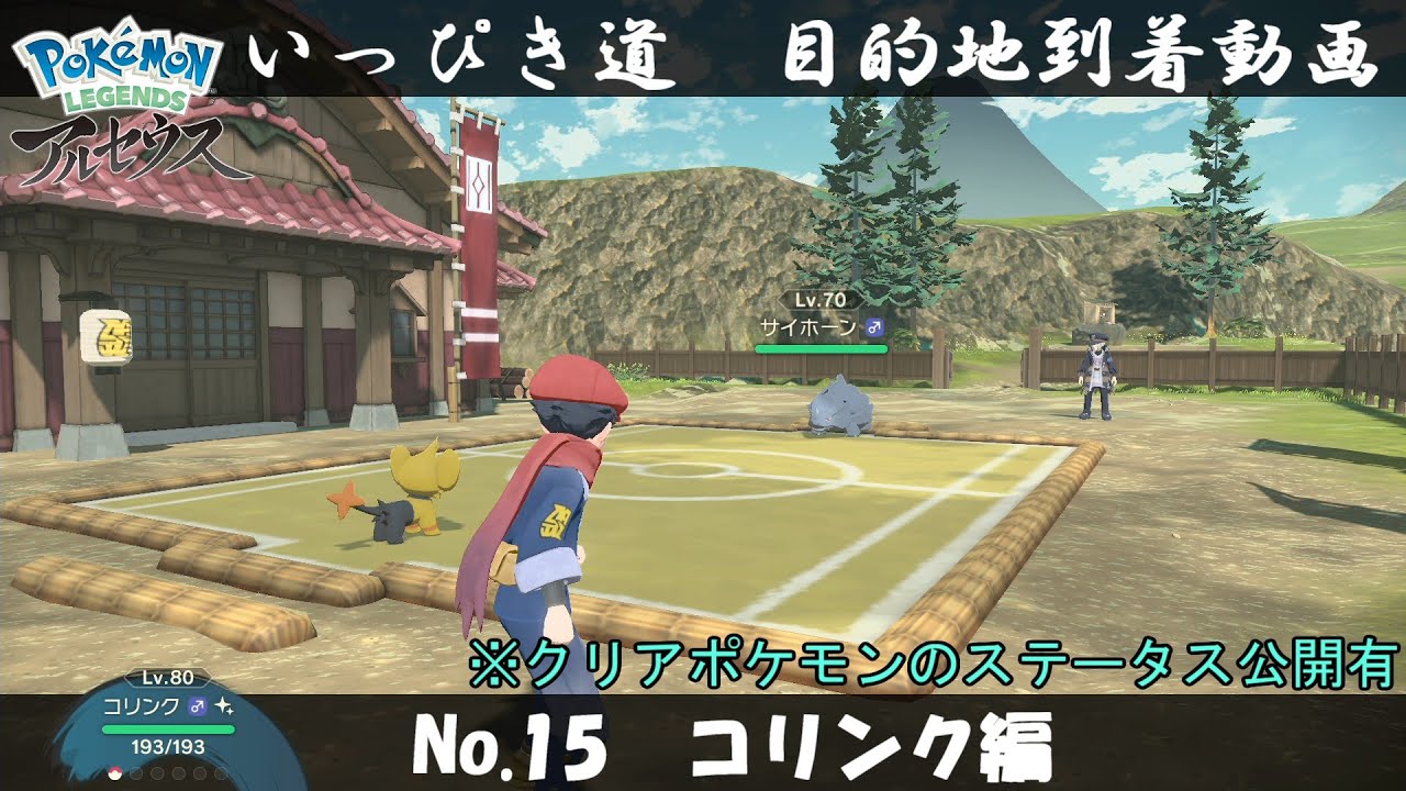 【いっぴき道攻略】No.15 コリンク編【Pokémon LEGENDS アルセウス】