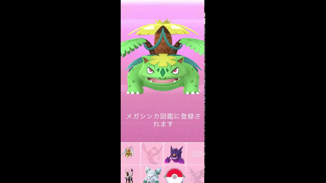 【Pokémon GO】フシギバナ → メガフシギバナ メガシンカ🔥 色違いver