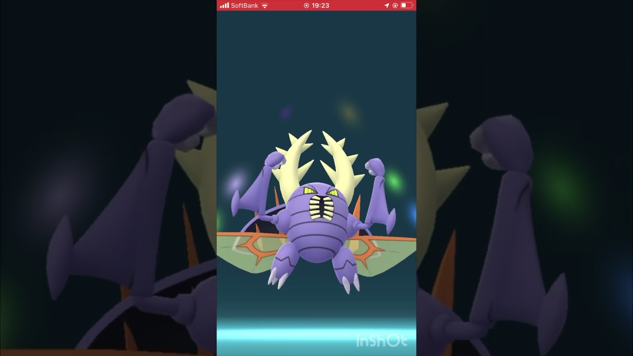 色違いのカイロスをメガ進化させてみた！ #ポケモンgo #pokemongo #色違い #メガ進化 #shorts