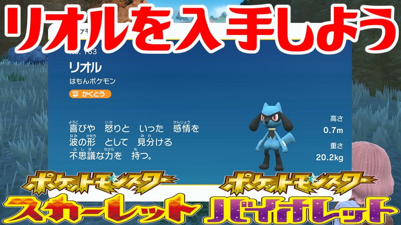 【ポケモンSV】リオルを入手しよう【ポケットモンスター スカーレット・バイオレット】Pocket Monsters