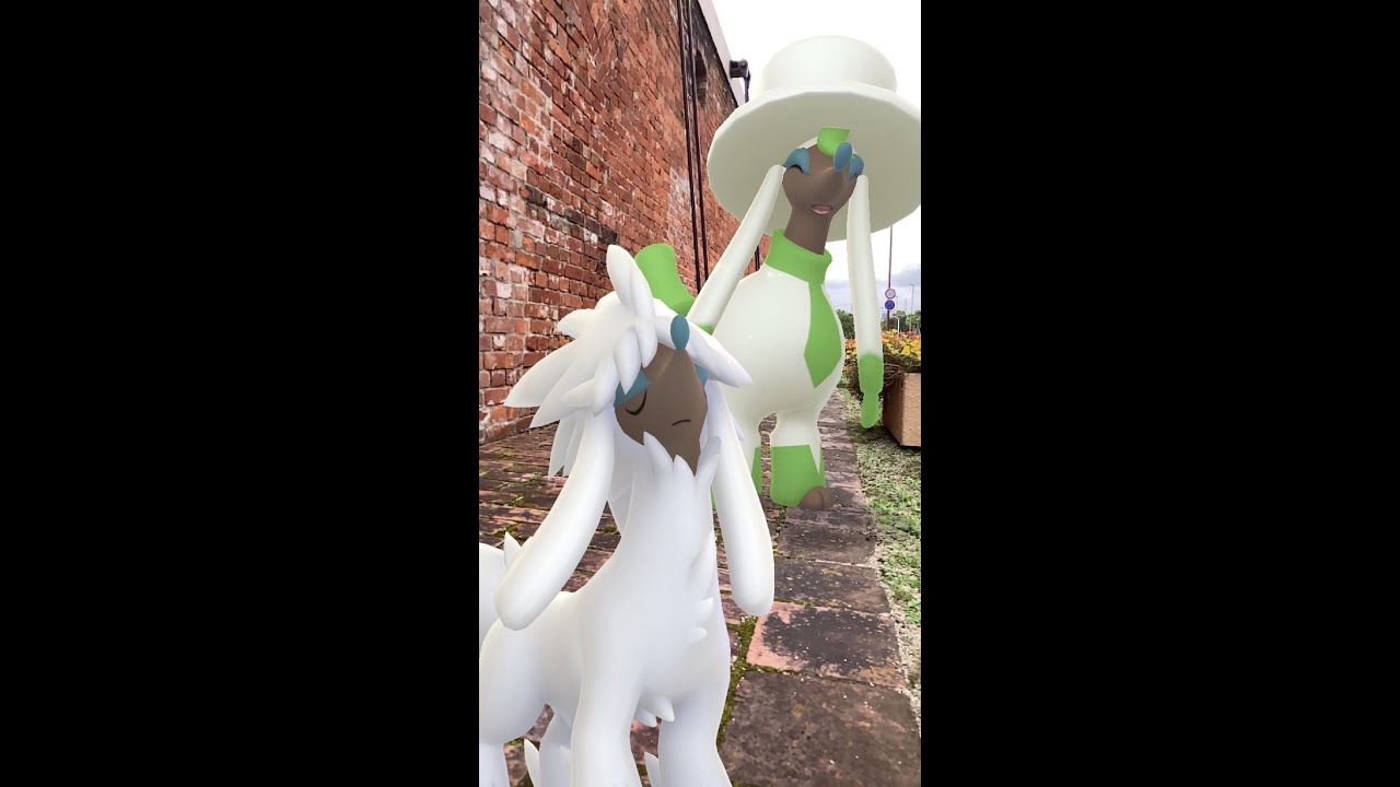 トリミアン｜Furfrou｜トリミアン（ジェントル）｜フォトボム・ポケモンGO｜赤レンガ建築群｜AR動画｜PoKeMoN GO AR｜#Shorts