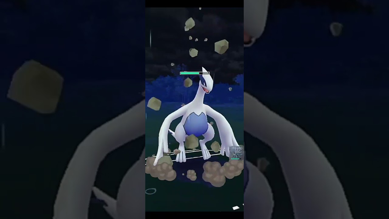 【マスターリーグ】ドリュウズのいわなだれ。ルギアは何発耐える…！？【ポケモンGO】【GOバトルリーグ】【Pokemon GO】 #Shorts