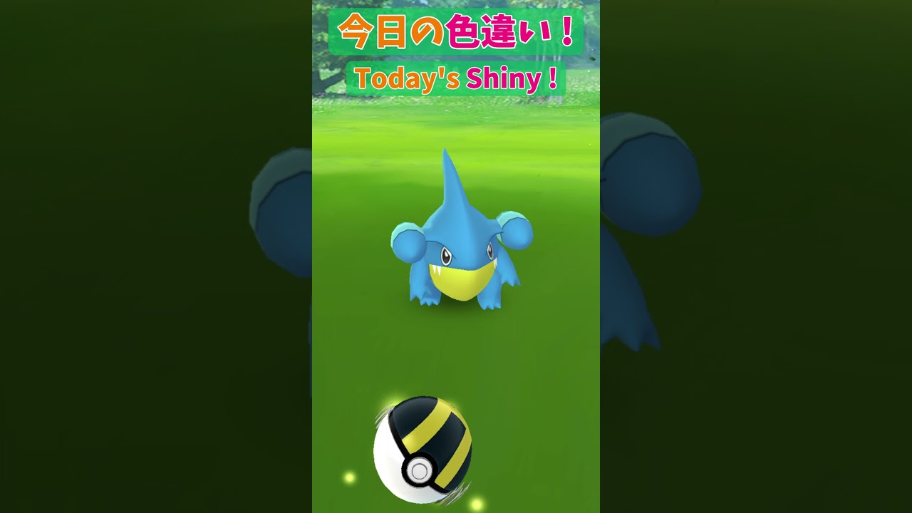 フカマル色違いゲット(Gible Shiny)【Pokémon GO】 #Shorts