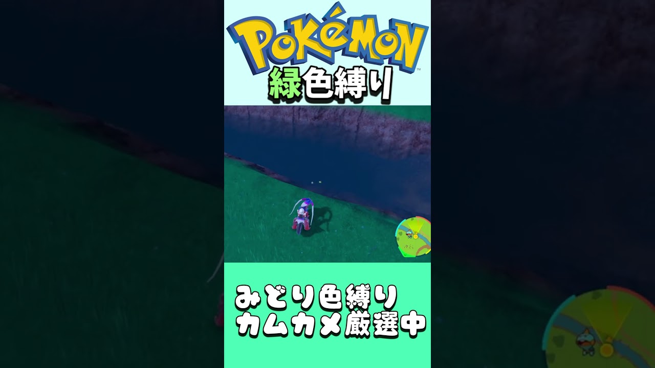 【ポケモン緑色違い】一か八かのダイブ！ #shorts #ポケモン #色違い