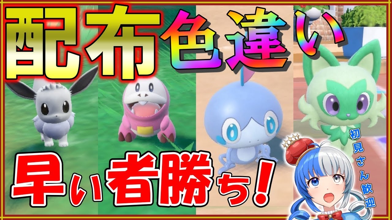 【ポケモンSV】色違い大量プレゼント！色メッソン配布！早い者勝ちで配布します！【#ポケモン配布 #ポケモン交換 】
