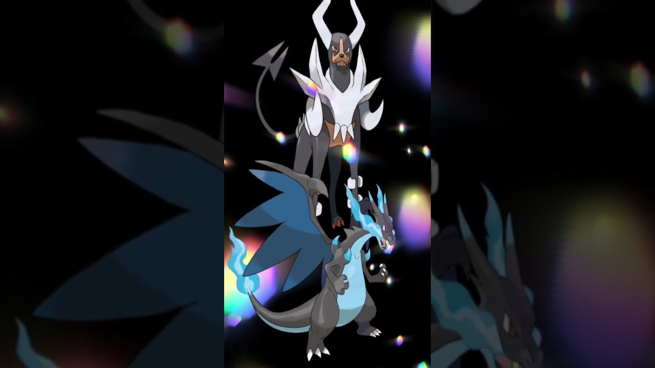 ポケモン合体シリーズ74 メガヘルガー＋メガリザードンX【Pokémon Fusion】# pokemon #ポケモン #合体 #イラスト #お絵描き #ポケモンsv #ポケモンユナイト #描いてみた