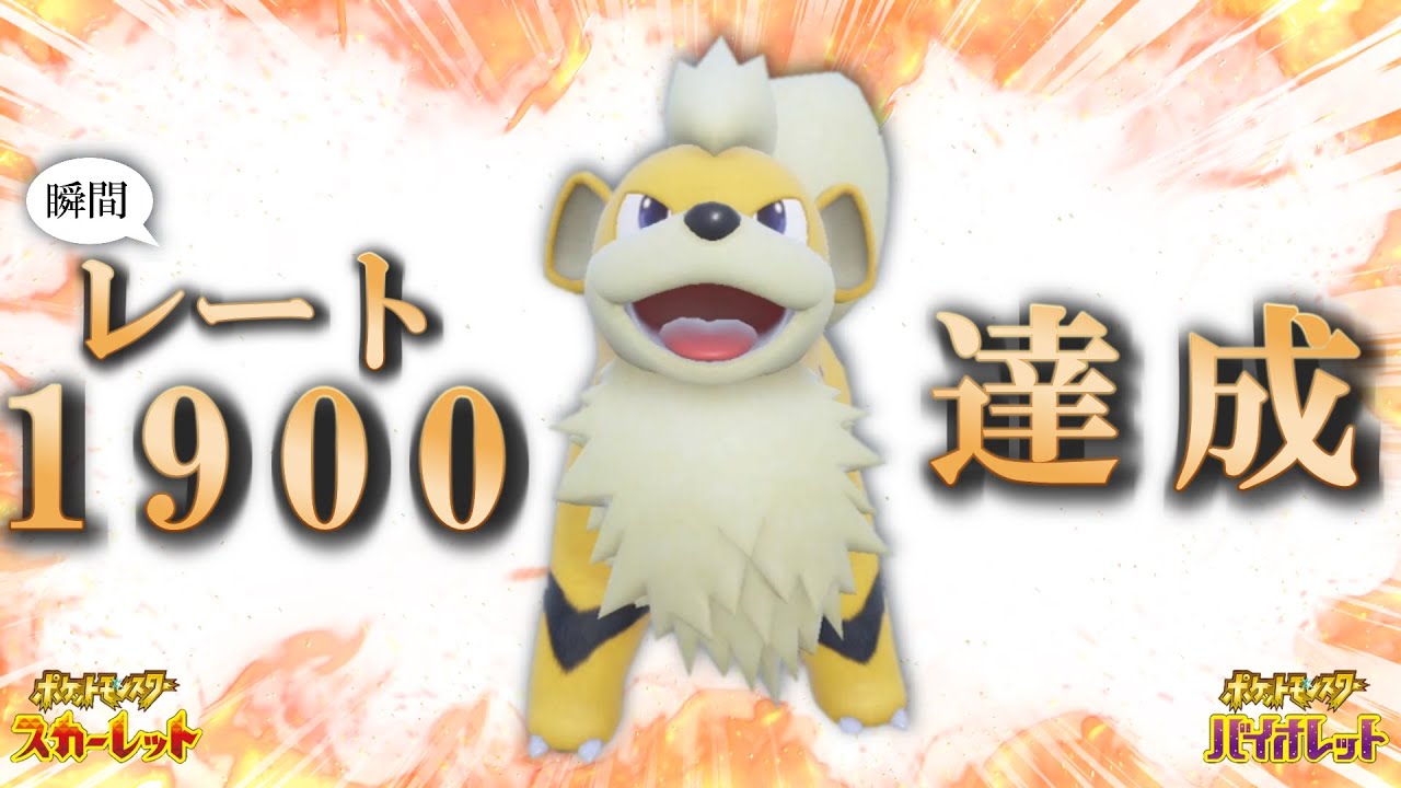 【ポケモンSV】ガーディとランクマッチに潜り続けた結果…‼