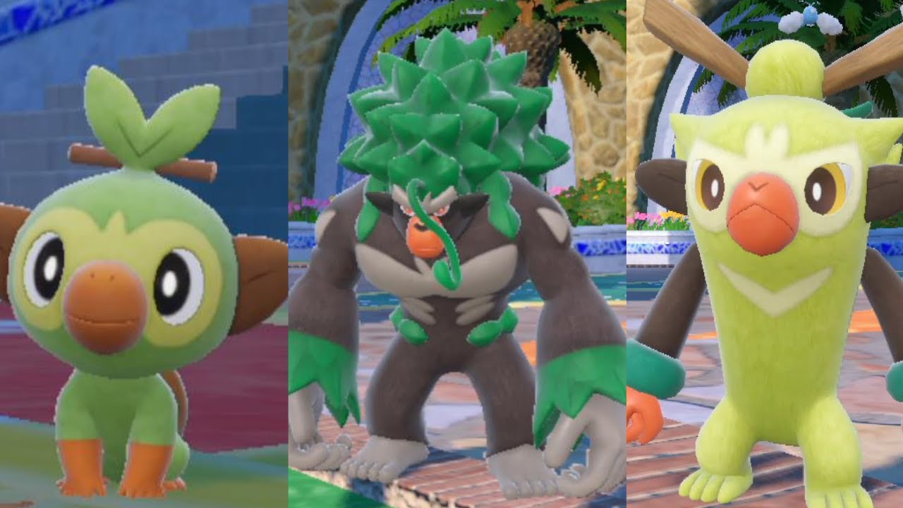 【ポケモンSV】サルノリ バチンキー ゴリランダー 専用技 ドラムアタック モーション集 ピクニック【ポケモン スカーレット・バイオレット】