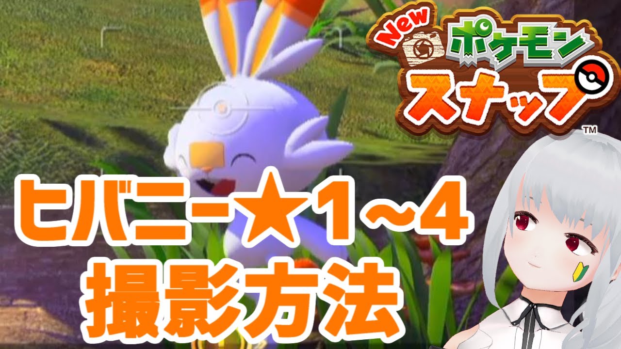 Newポケモンスナップ攻略 ヒバニー ☆1/☆2/☆3/☆4 撮影方法解説！