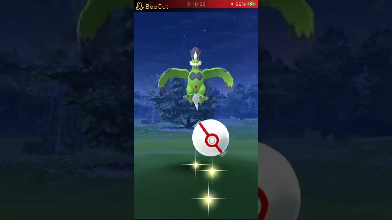 【ポケモンGO】LV5 トルネロス(れいじゅうフォルム) 色違い レイドバトル①