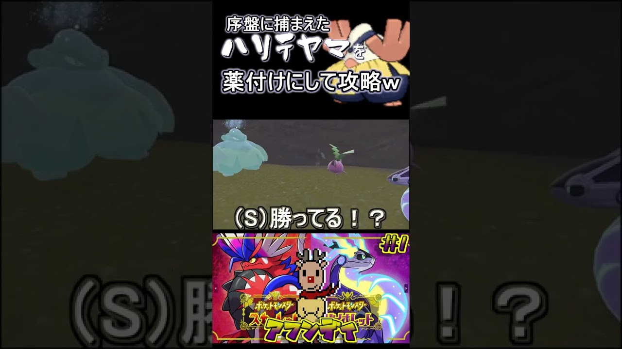 序盤で捕まえたハリテヤマ終盤まで使うやつ【ポケットモンスタースカーレット・バイオレット】#shorts #short