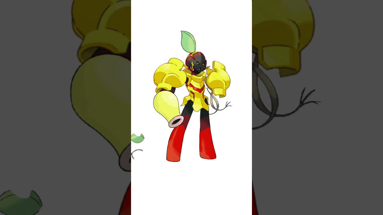 グレンアルマ＋マダツボミ合成。鎧を着た蕾ポケモン