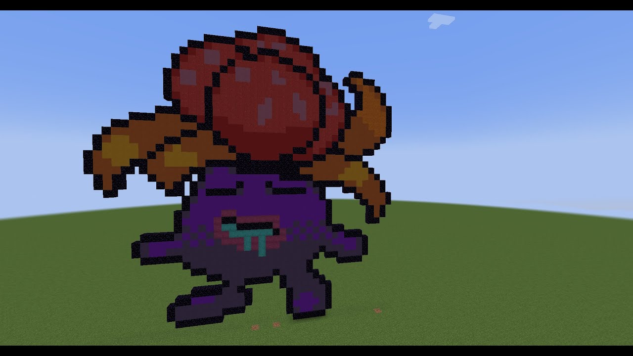 【マイクラドット絵】ポケモン図鑑044クサイハナ