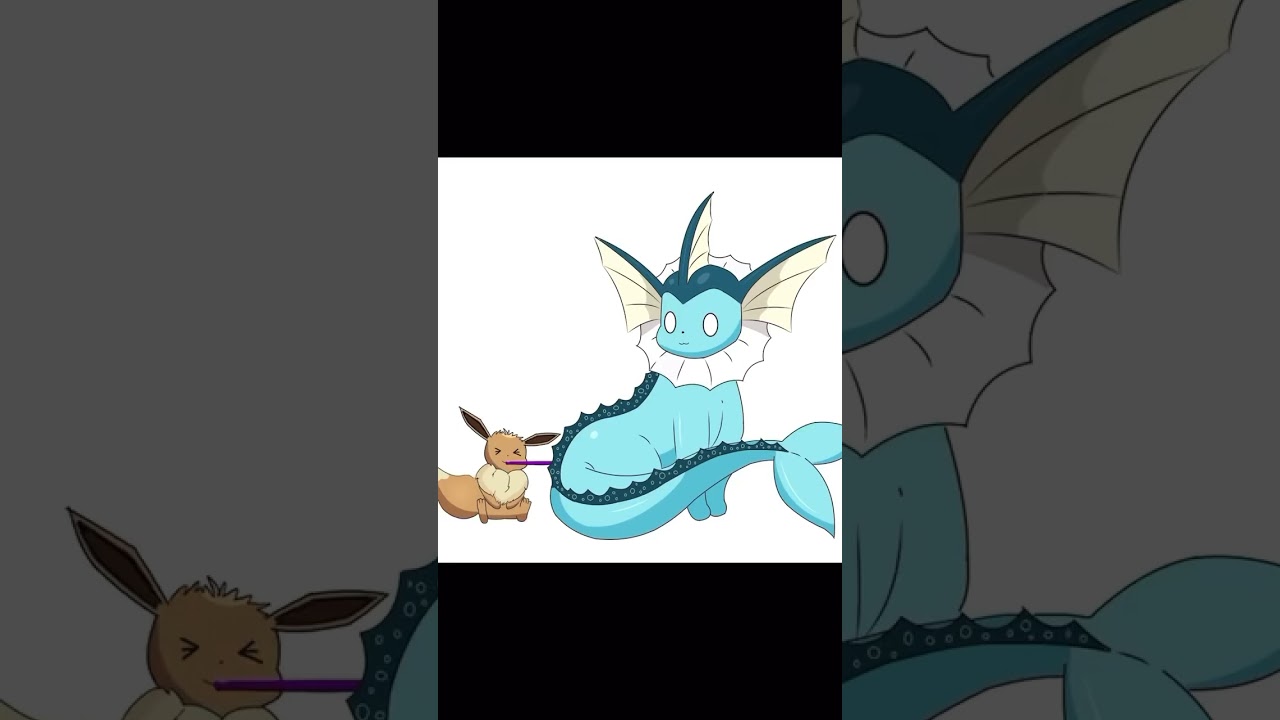 【ポケモン】ソーダメーカー 💦🍧 | イーブイ x シャワーズ| #shorts  #pokemon  #ポケモン  #イーブイ    #シャワーズ