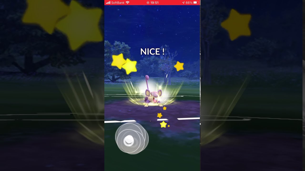 ポケモンGO No.019 コラッタ でんこうせっか&のしかかり/Pokémon GO No.019 Rattata Denkou Sekka & Kakeru