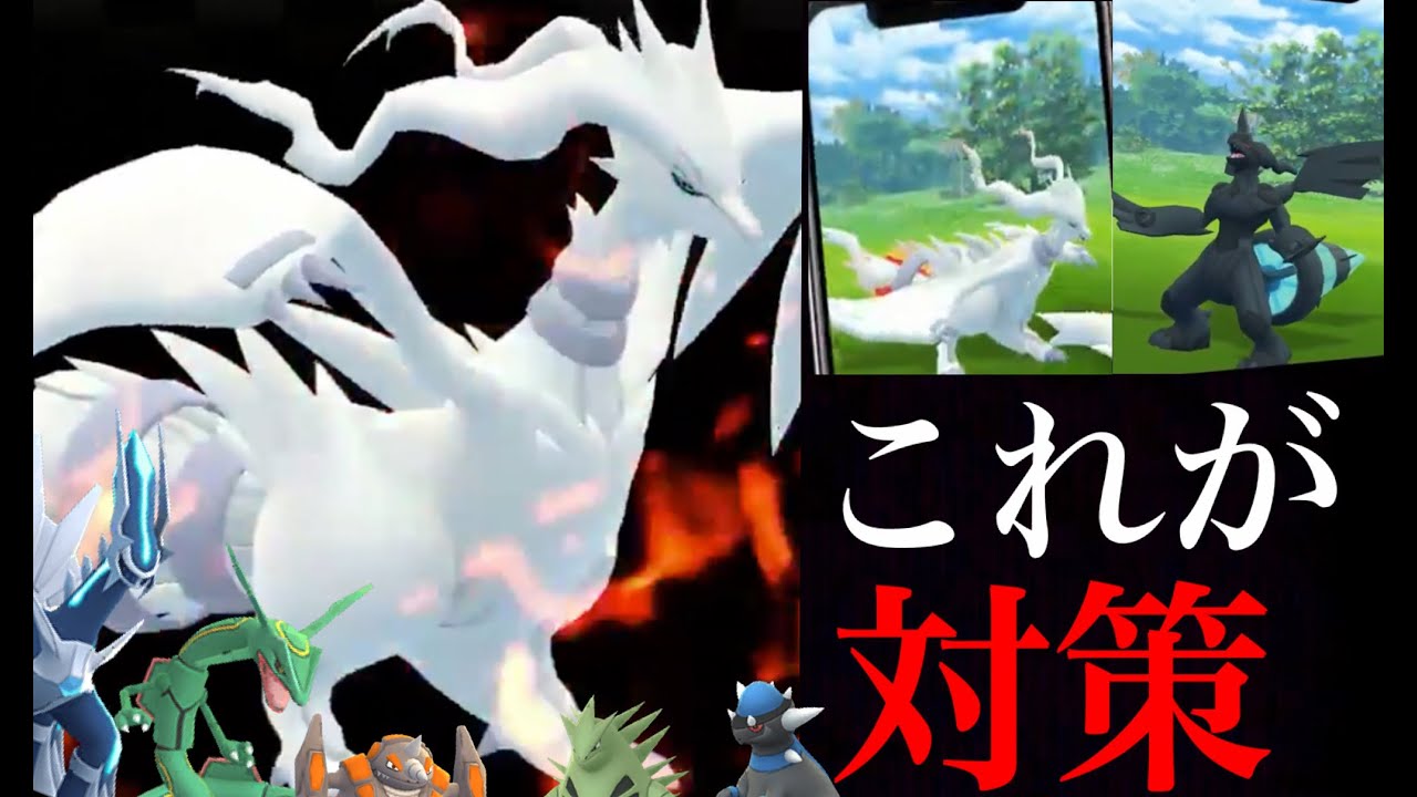 【ポケモンGO】最強レシラムの対策ポケモンは！？伝説史上の火力ランキングトップクラスがついにやってきた・・！【キュレム・ゼクロム・テラキオンレイドアワー 】