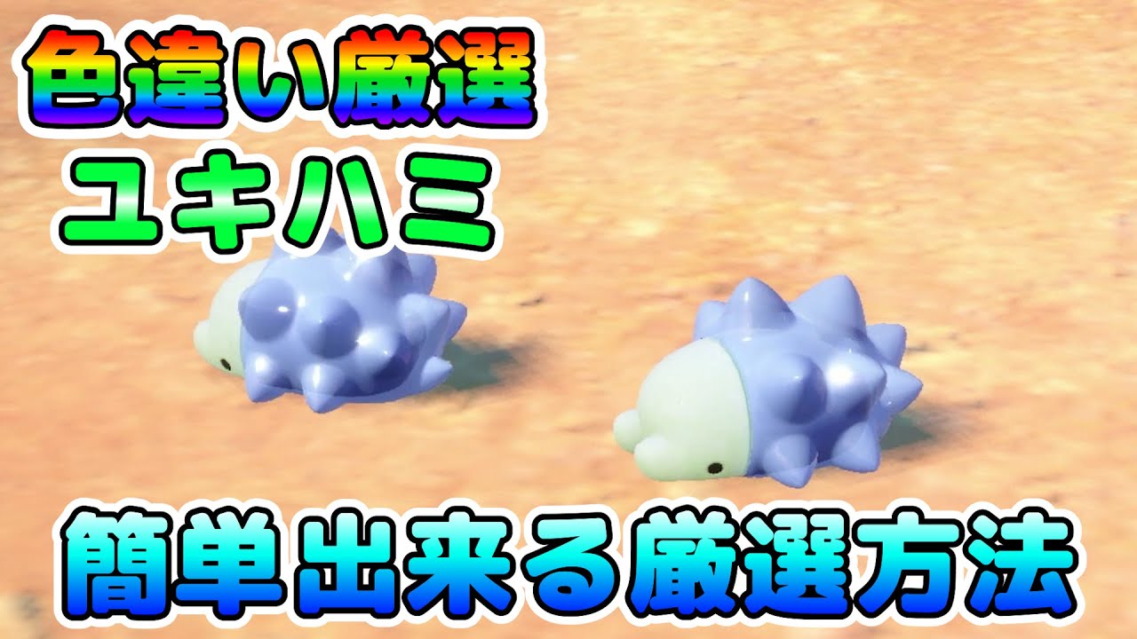 【色厳選】ユキハミの色違い厳選方法！あなたはのんびり眺める派？しっかり数える派？【ポケモンSV】
