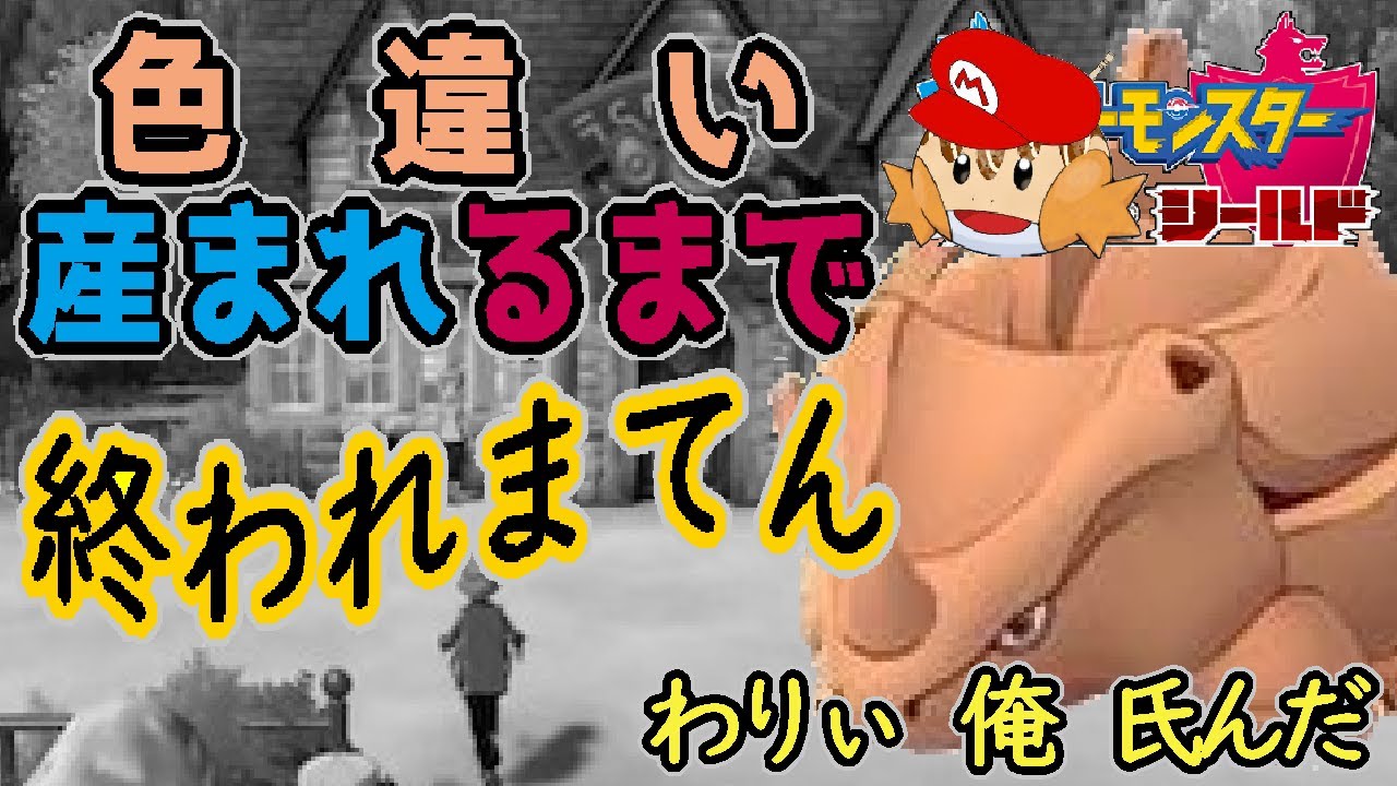 【ポケモン剣盾】ラブボ色サイホーンが産まれるまで終われまてん！(1個目で終了)【チャオベ】