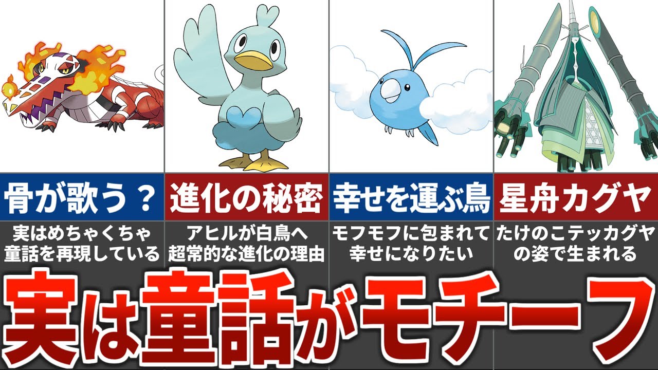 9割の人が気づいてない童話がモデルになっているポケモンまとめ