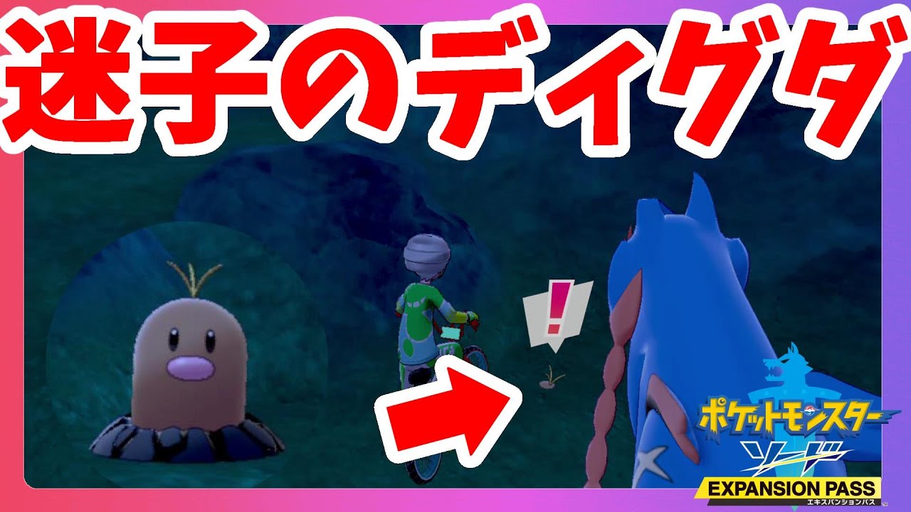 【ポケモンソードシールド】ヨロイ島散策で迷子のディグダ発見！ホエルオーでかすぎ！#08鎧の孤島【エキスパンションパス第1弾】