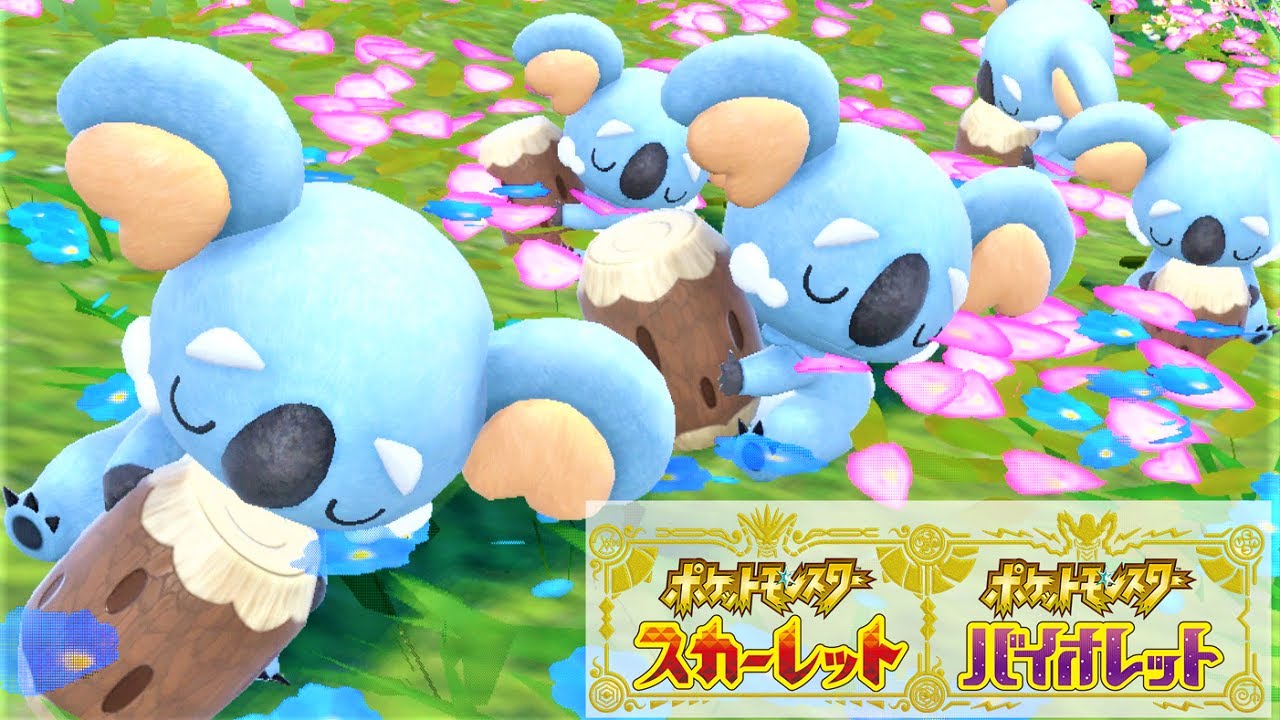 【可愛い】ネッコアラ６匹に囲まれて癒されピクニック【ポケモンSV】