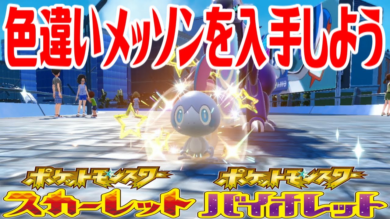 【ポケモンSV】色違いメッソンを入手しよう タマゴふか(タマゴ孵化)【ポケットモンスター スカーレット・バイオレット】Pocket Monsters