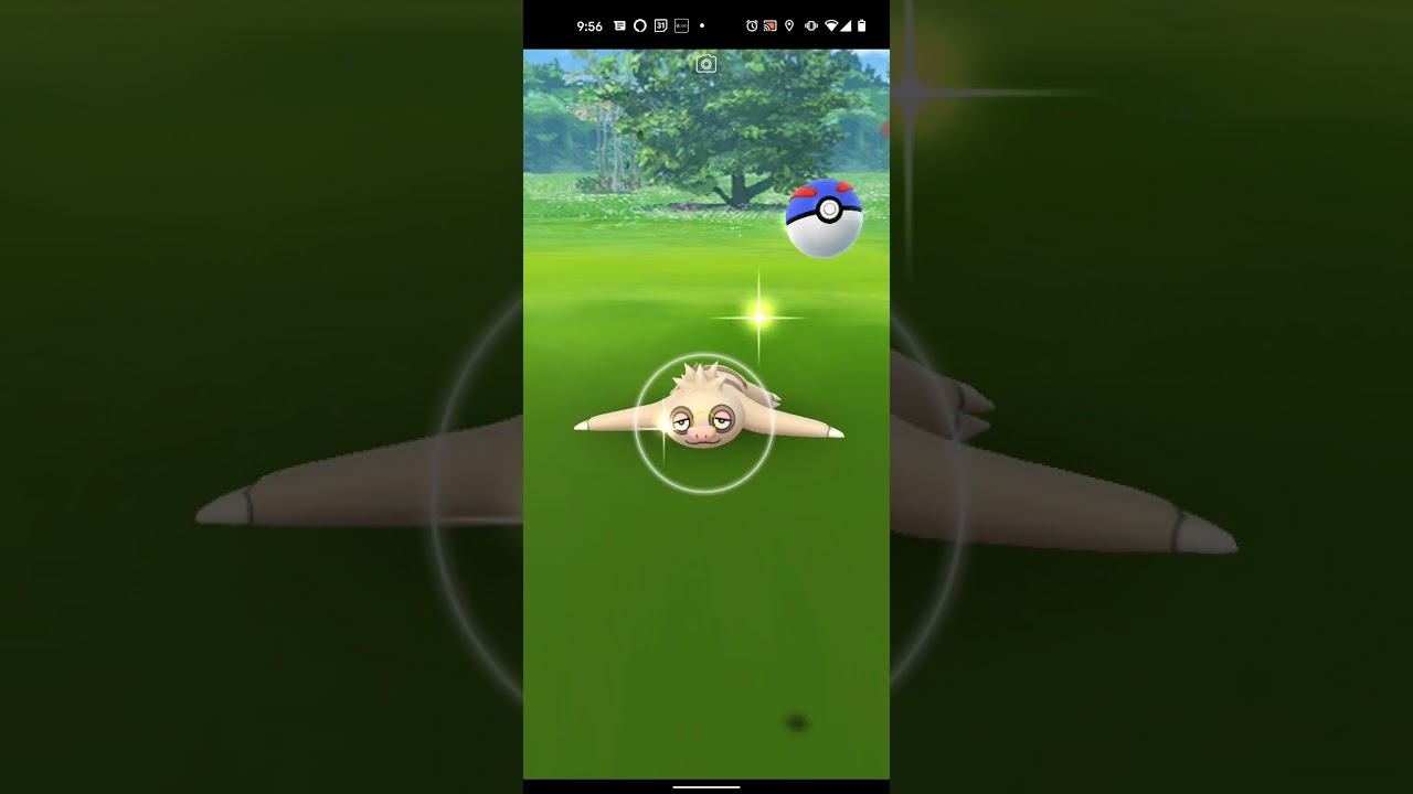 【ポケモンGO】ナマケロをワンショット・エクセレント・カーブボールでゲットしただけの動画 / Slakoth is Caught with First Excellent Throw. #SHORTS