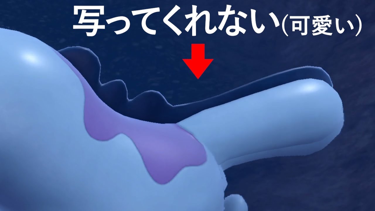 ヌオー、カメラマンに突然フェイントを仕掛ける【ポケモンSV】